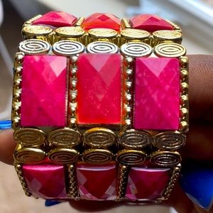 Pink and Gold Elegant Bracelet